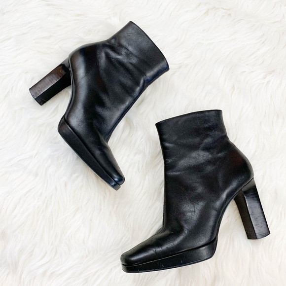 pointed platform boots